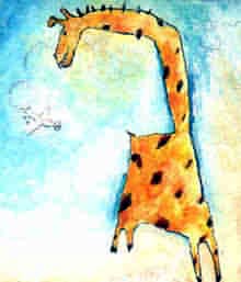 Details of the illustration : The giraffe