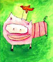 Details of the illustration : The little pig